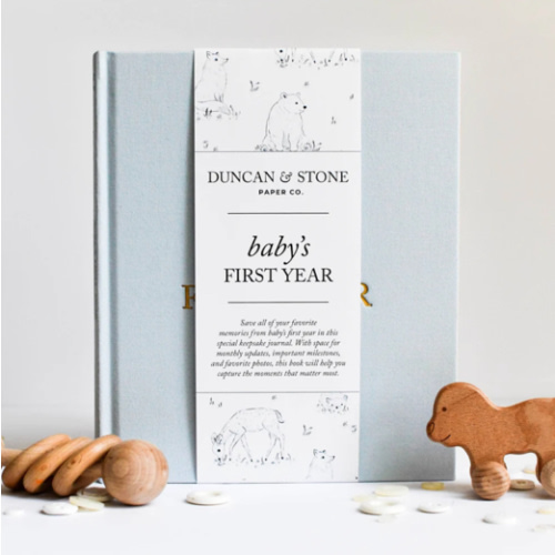Baby's First Year Memory Book (Sky Blue)