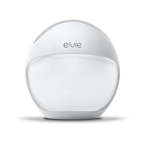 Elvie Curve Manual Wearable Breast Pump | Hands-Free, Kick-Proof, Portable Silicone Pump That Can Be Worn in-Bra for Gentle, Natural Milk Expression | Breast Feeding Essentials