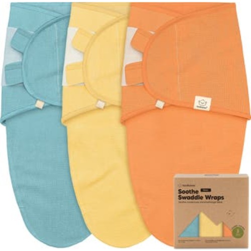 3-Pack Soothe (Wren) Swaddle Wraps, Medium