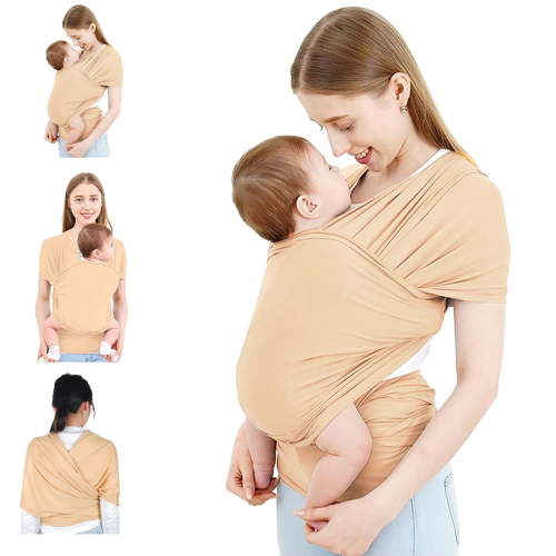 Baby Wrap Carrier,Original Breathable Baby Carrier Wrap Sling Lightweight Hands Free Newborn Wrap Swaddle Holder Adjustable Baby Slings Carrier for Newborn to Infant Toddler Essentials 7 to 35 lbs