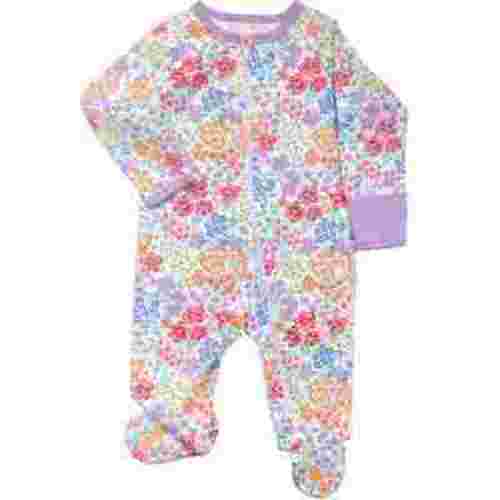 Wonder Nation Baby Gender Neutral Zip Front Footed Sleep N Play Pajamas, Sizes Preemie-6/9 Months