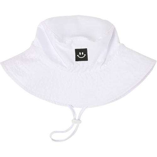 Baby Toddler Sun Hat,Kids Summer UPF 50+ Foldable Beach Bucket Hat for Boys Girls Children