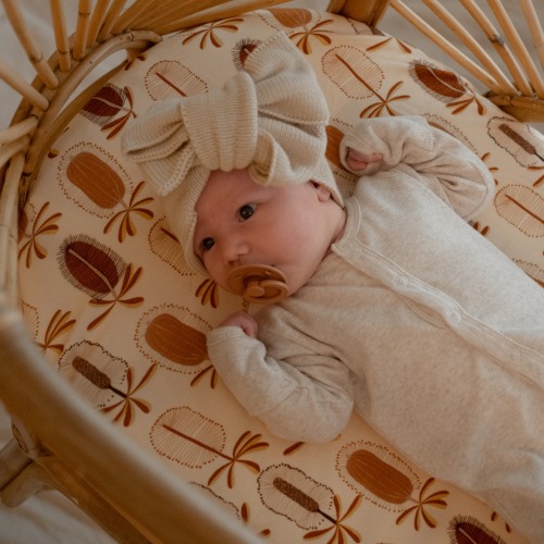 BASSINET SHEET - Banksii – Milk & Poppy