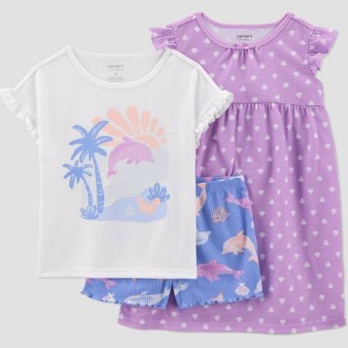 Carter's Just One You®️ Toddler Girls' 3pc Watermelon Pajama Set - Pink 12M