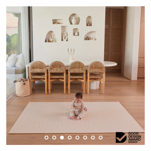 Large Foam Play Mat - Blush Terrazzo/Arch