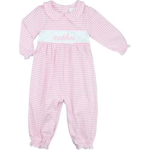 Pink Striped Knit Insert Long Bubble – Cecil & Lou