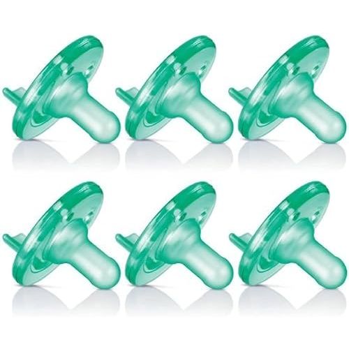 Philips Avent Soothie Pacifier, 0-3 Months, Green - 6 Pack