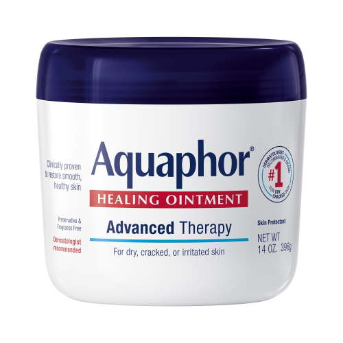 Aquaphor Healing Ointment Skin Protectant for Dry, Cracked, Irritated Skin, Fragrance Free, 14 oz HSA/FSA Eligible