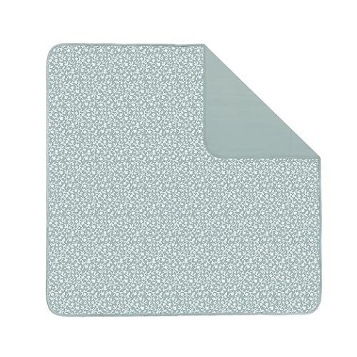 Toddlekind Portable Baby Mat, Organic Cotton 47" x 47, Portable, playpen mat, Travel, Indoor/Outdoor mat, for Babies/Toddlers, 0m+ (Sage)