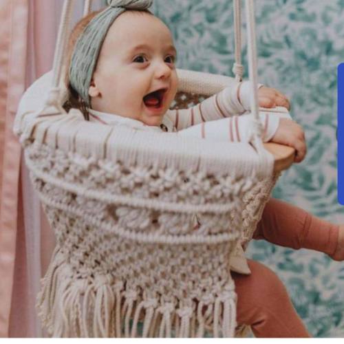 Macrame Baby Swing | 100% Organic Cotton | Finn + Emma