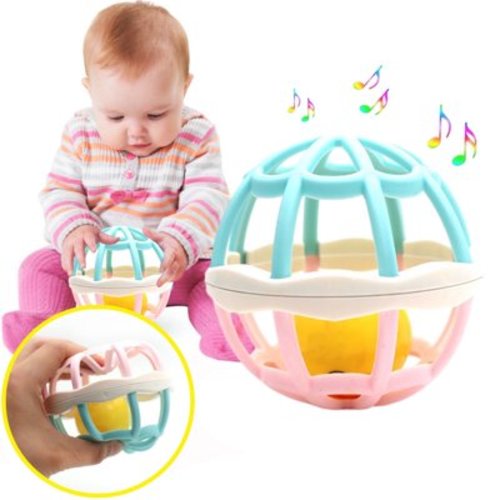Usmixi Baby Toys Easy Grasp Rattles Shaker Clearance Sale, Hand Catching Balls Rattle Sensory Easy-Grasp Toy for Infant Sensory Developmental Newborn Baby 6 to 12 Months