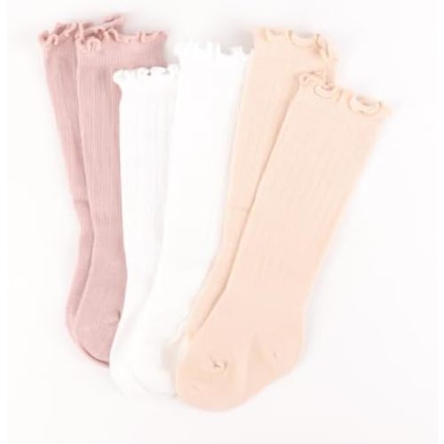 Baby Knee High Socks Kids Tube Long Boot Cotton Knit Stocking Infant Toddler Dress Socks for Boy Girl
