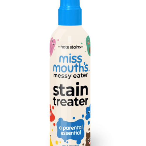 Miss Mouth's Messy Eater Stain Treater Spray - 4oz 2 Pack Stain Remover - Newborn & Baby Essentials - No Dry Cleaning Food, Grease, Coffee Off Laundry, Underwear, Fabric