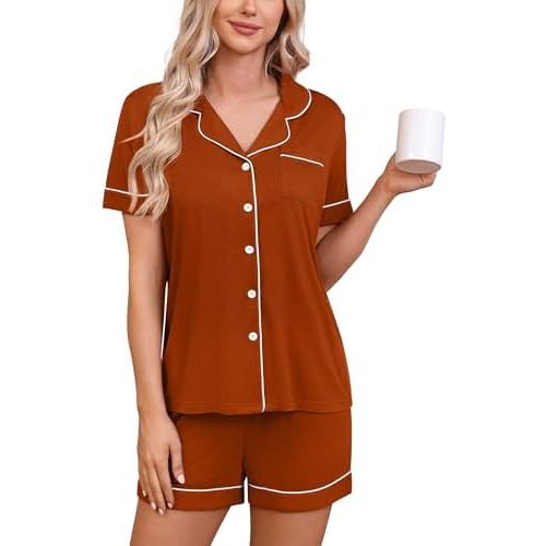 Pajama Sets For Women 2 Piece PJ Sets Short Sleeve Lounge Set Fashion Sleepwear XS-3XL