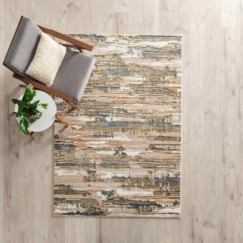 Origin 21 Triad Tranquility 5 x 8 (ft) Loomed Polyester Gold Rectangular