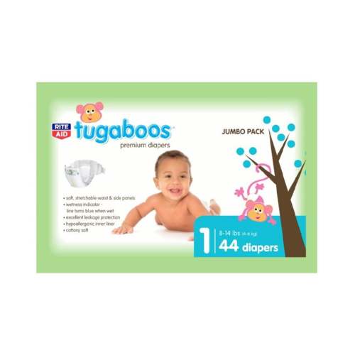 Rite Aid Tugaboos Size NB Premium Diapers (44 ct)