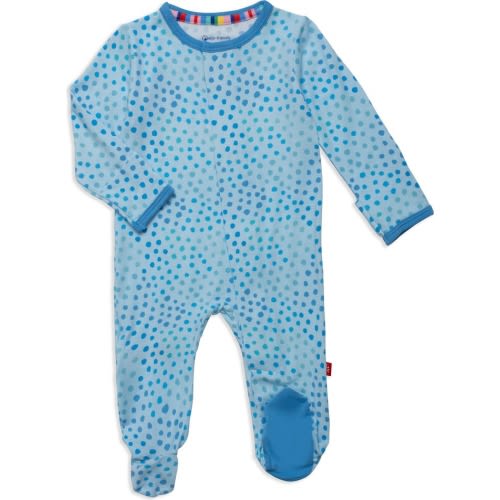 Baby Sparkle Footie, 3-6M, Blue