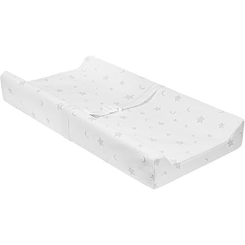 Small Baby Changing Pad 29 x 15 for Dresser with Cover, Waterproof & Non-Slip, Mini Diaper Contoured Foam Changing Table Topper