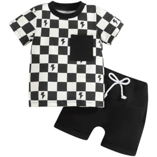 Toddler Baby Boy Clothes Stripe Short Sleeve T-Shirts Boy Shorts Cute Infant Boy Outfit Summer Clothing Set