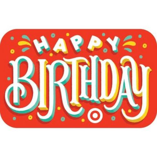 Birthday Type Target GiftCard $50