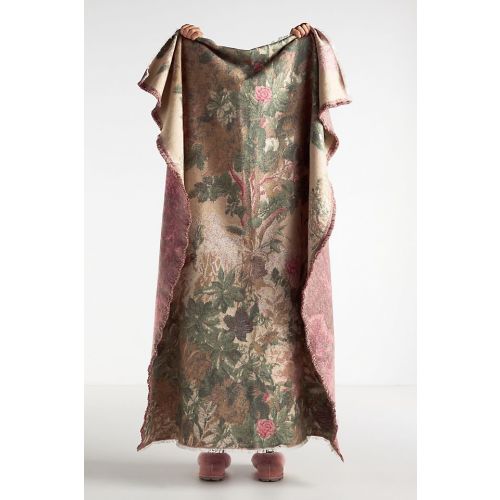 Anthropologie Woven Jacquard Patterned Throw Blanket