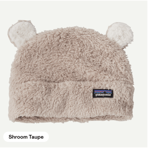 Patagonia Baby Furry Friends Fleece Hat | Color: Shroom Taupe | Size: 0-3 Months