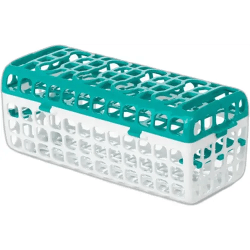 OXO Tot Dishwasher Basket for Bottle Parts & Accessories, Teal, 1 Count (Pack of 1)