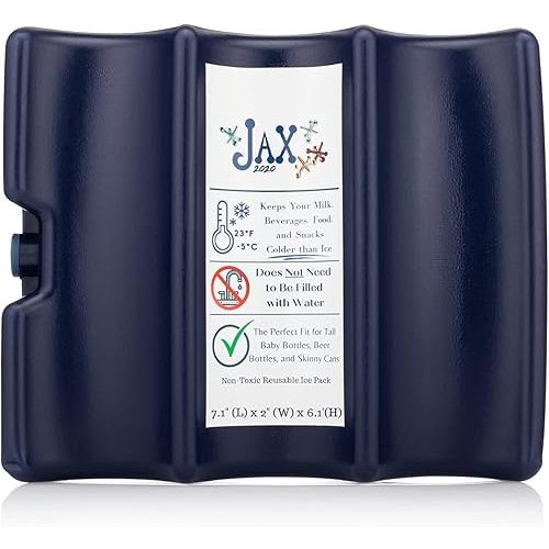 Breastmilk Ice Pack Fits 6 Pack of Bottles for Breast Milk Storage in Breastmilk Cooler Bag -5°C Bottle Ice Pack Long Lasting Ice Pack for Bottles and Slim Cans & Bottle Ice Pack On the Go Working Mom