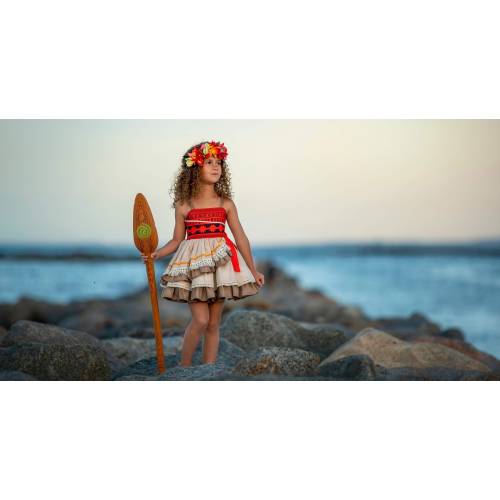 Moana Dress, Moana costume, Moana Halloween Costume, Moana princess, Moana birthday, Polynesian Princess, Princess Dress,