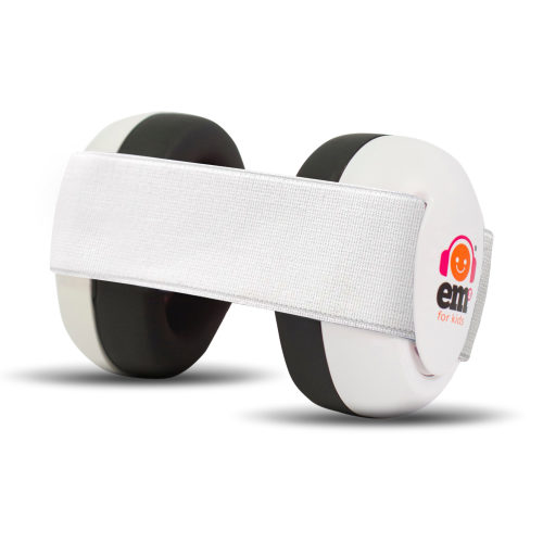 BABY Earmuffs - White on White