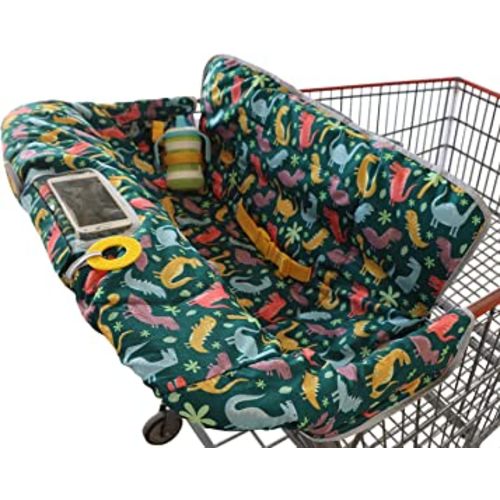 Suessie Shopping Cart Cover and High Chair Cover, Dinosaurs