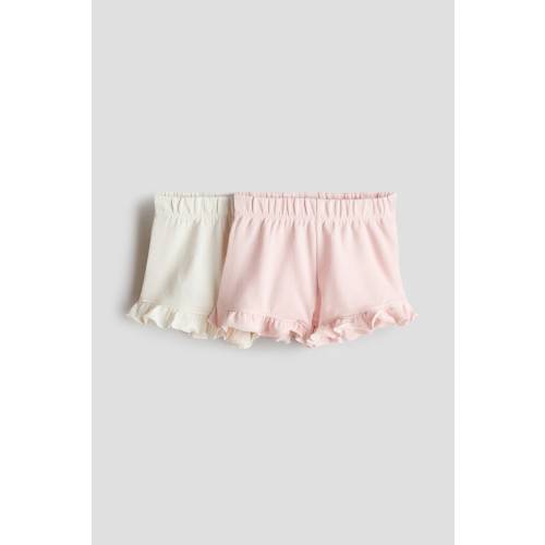 2-PACK RUFFLE-TRIMMED SHORTS