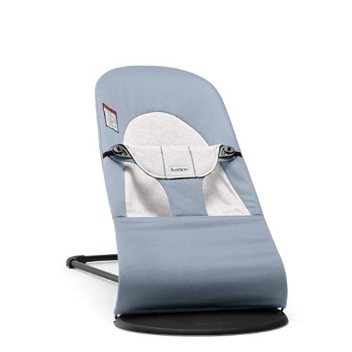 BabyBjörn Bouncer Balance Soft, Cotton/Jersey, Blue/Gray