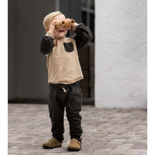 Organic Cotton Raglan Crewneck Set - 12 Months