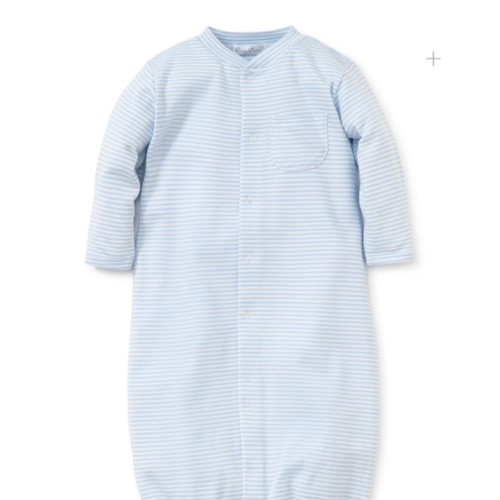 Simple Stripes Blue Convertible Gown