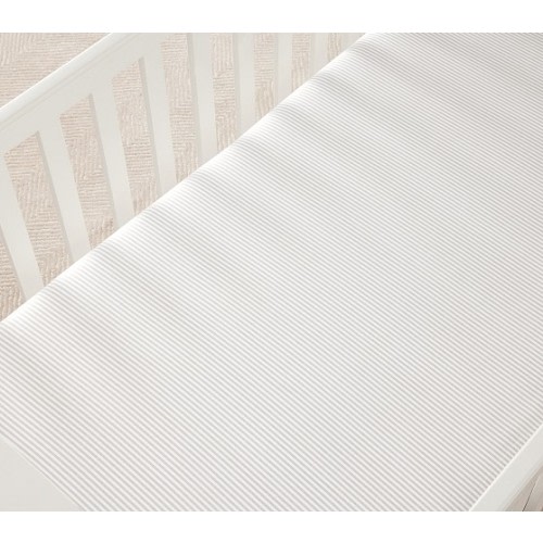 Oxford Stripe Organic Crib Fitted Sheet | Pottery Barn Kids