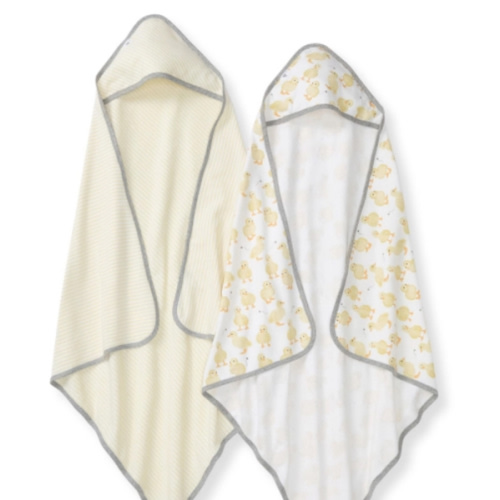 Little Ducks Organic Cotton Hooded Towels 2 Pack