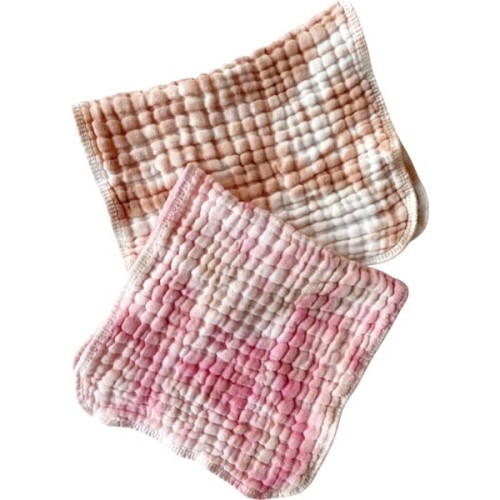 Tie-Dye Burp Cloth Set, Dustdye Rose Tie-dye - Bffs & Babes | Maisonette