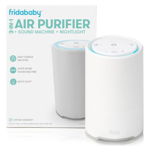 Frida Baby 3-in-1: Air Purifier, Sound Machine, Night Light, for Allergies, 150 Sq Ft
