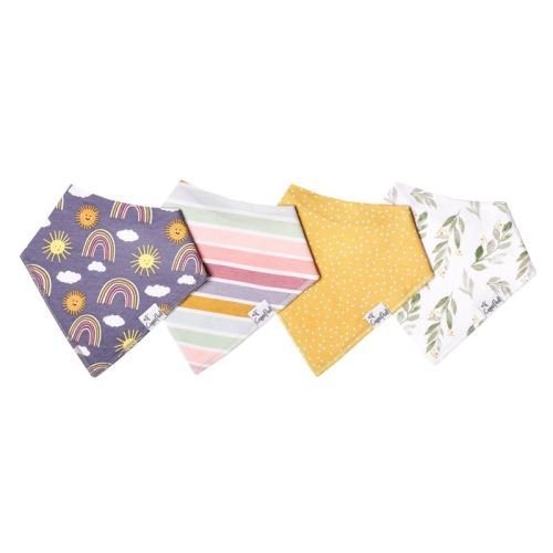 Copper Pearl Bandana Bib Set - Zara - 4pc