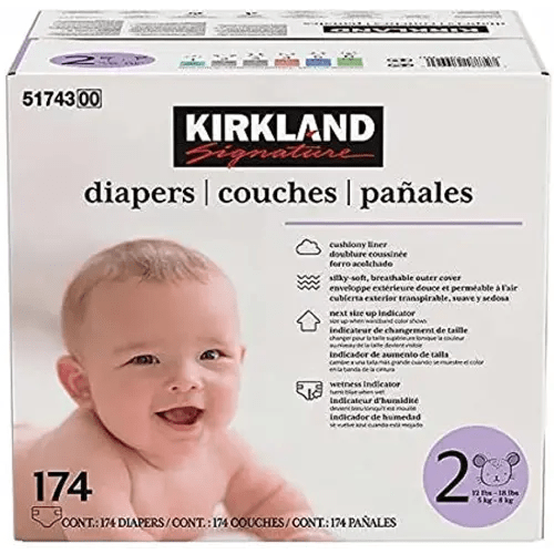 Kirkland Signature Diapers, Size 2 (174-Count)
