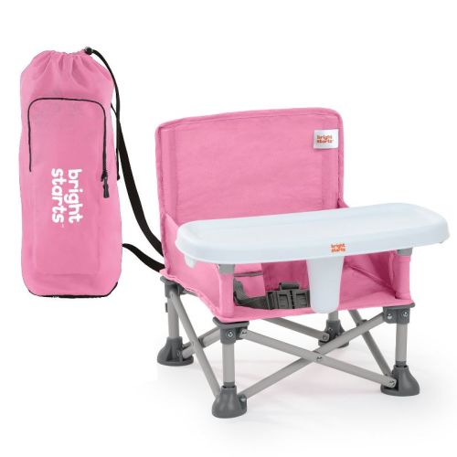 Bright Starts Pop N Sit Portable Booster Seat - Gray