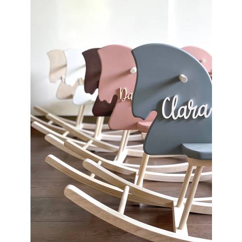 Personalised Wooden Rocking Horse Toy - Toddler Rocking Horse with a name, Rocking Horse Gift, Wooden Horse, Montessori Rocker, Horse Swing