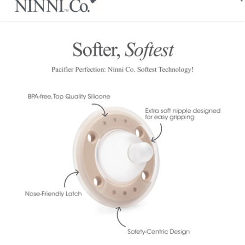 Ninni Pacifier Petal Pink Breat-feeding Pacifier - 2 Pack – Ninni Co