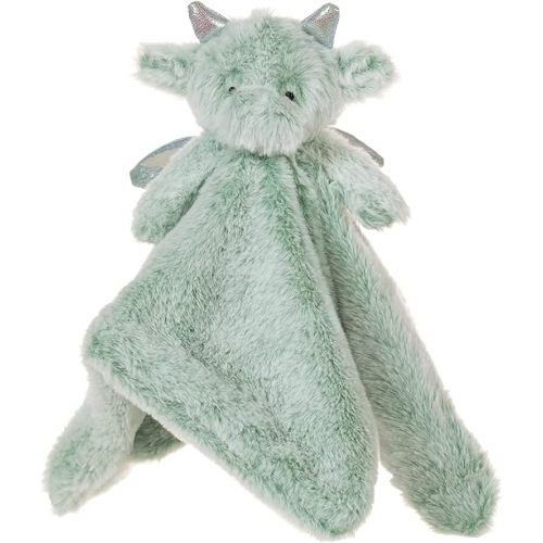 Apricot Lamb Luxury Snuggle Plush Cute Dragon Dinosaur Infant Stuffed Animals Security Blanket Nursery Character Blanket (Green Dragon, 13 Inches)