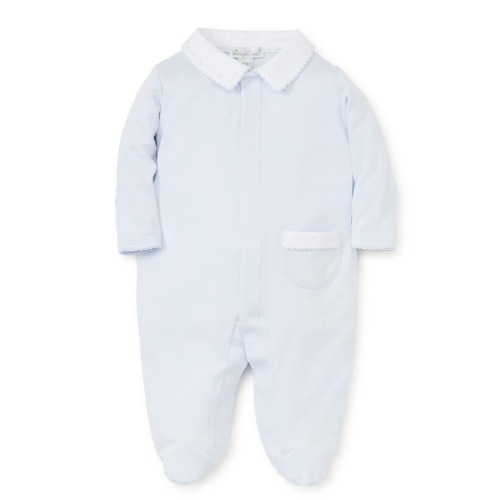 Blue Kissy New Beginnings Footie w/Collar