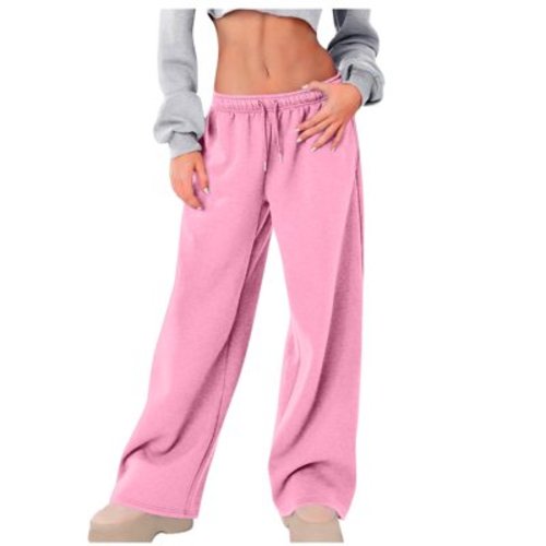 Fall Pants Pull On Pants Lightweight Joggers Fall Lightweight Pants Women Sweat Pants Flare Pants Women Pants With Pockets For Women Wide Leg Pants For Women M Pink