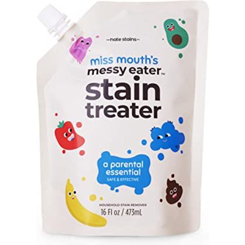 Miss Mouth's Messy Eater Stain Treater - 16oz Refill - Newborn & Baby Essentials - No Dry Cleaning Food, Grease, Coffee Off Laundry, Underwear, Fabric