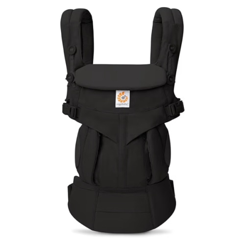 Ergobaby Omni Classic Baby Carrier Newborn to Toddler - Breathable Baby Carriers for Summer - All-Position Carrier with Lumbar Support (7-45 Pounds), Cotton, Pure Black