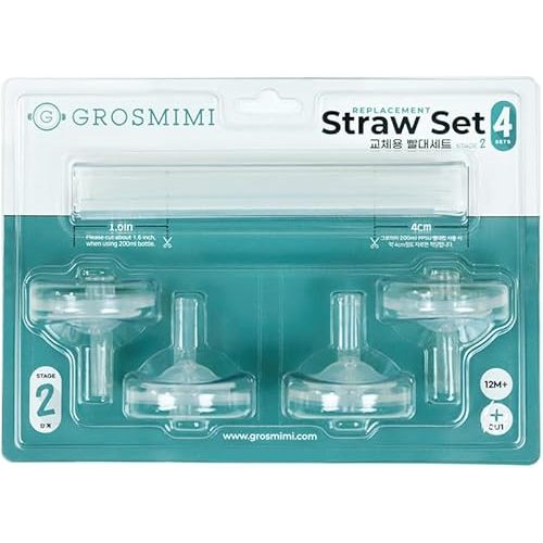 Grosmimi Replacements (Straw kit 4-counts, Stage2)
